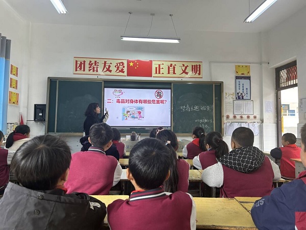 双台乡中小学开展“远离毒品 做阳光少年”宣传教育