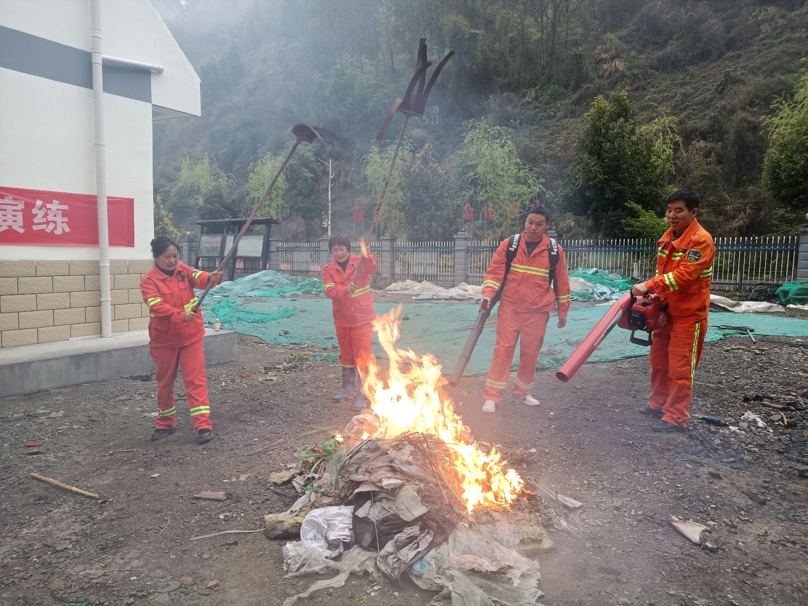 柳林乡：以“演”筑防  防患于未“燃”